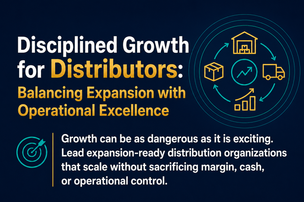 disciplined growth for distributors