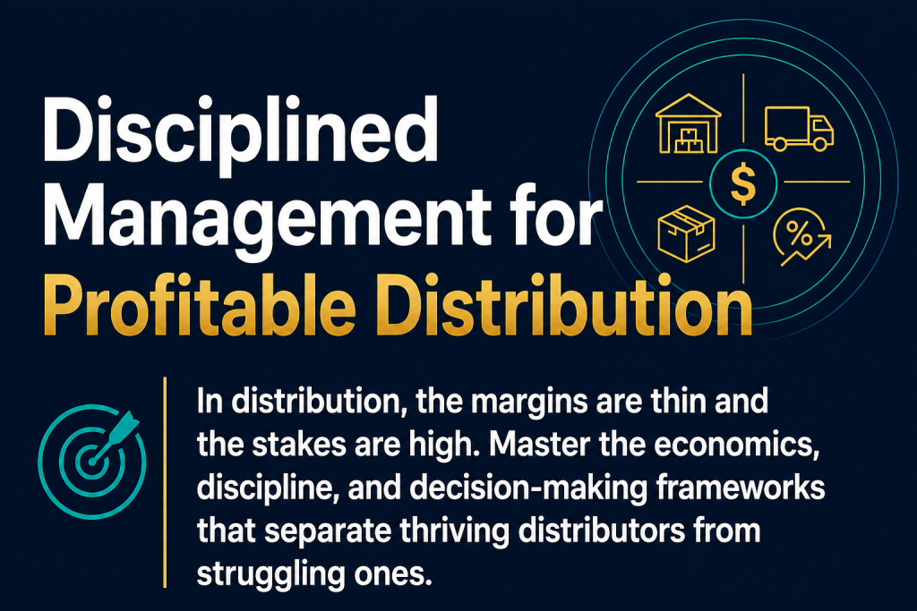 Disciplined Management for Profitable Distribution disciplined management for profitable distribution