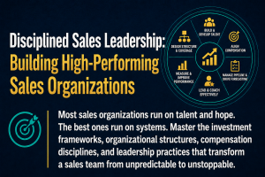 Disciplined Sales Leadership: Building High-Performing Sales Organizations