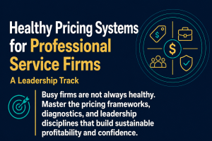 Healthy Pricing Systems for Professional Service Firms: A Leadership Track
